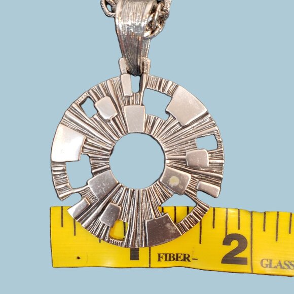 Sarah Coventry Silver Tone Pendant Necklace 22" Chain - Picture 7 of 8